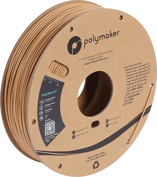 

Пластик Polywood для 3D-принтера Polymaker 1.75 мм Дерево 0.6 кг, Polywood