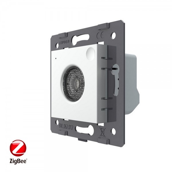 

Датчик шума и освещенности ZigBee Livolo, цвет серый (механизм) VL-FCJZ-2IP Ливолотач