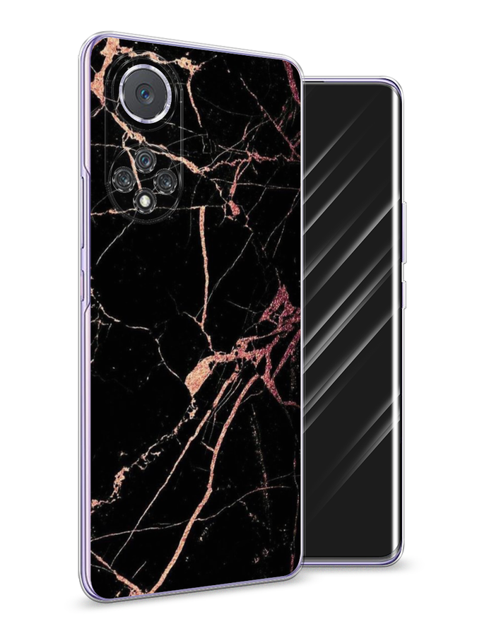 фото Чехол awog "мрамор розовое золото" для huawei nova 9