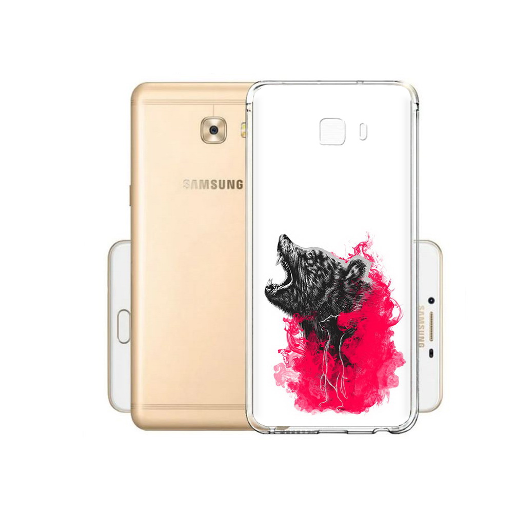 

Чехол MyPads Tocco для Samsung Galaxy C9 Pro медведь в дымке, Прозрачный, Tocco