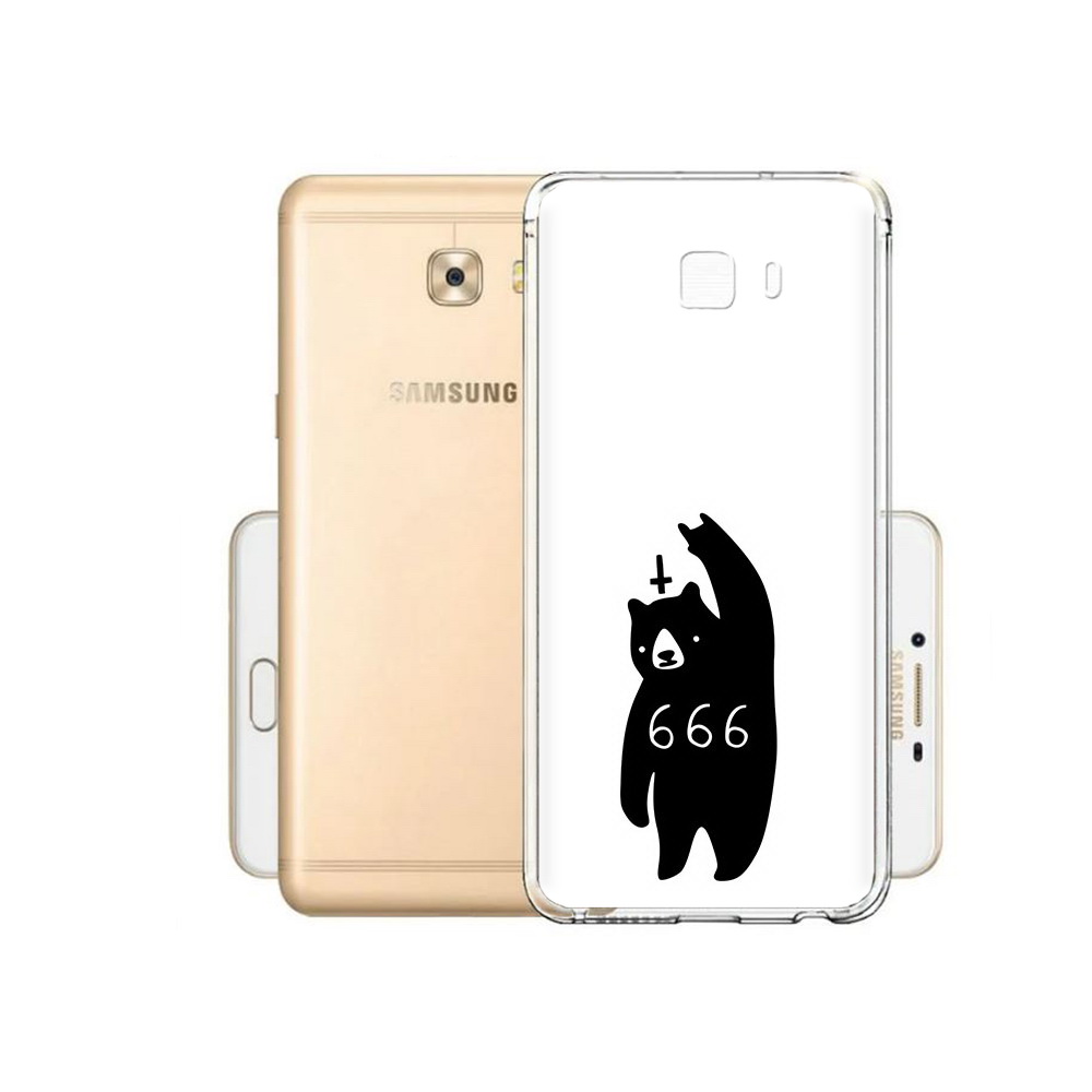 

Чехол MyPads Tocco для Samsung Galaxy C9 Pro медведь 666, Прозрачный, Tocco