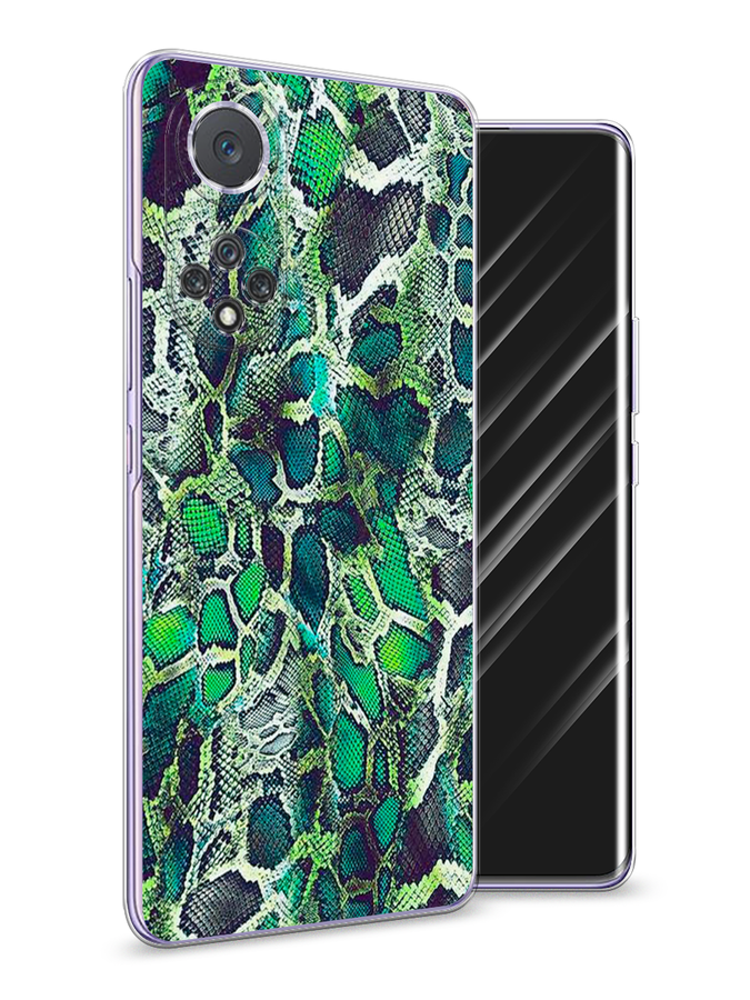 

Чехол Awog на Huawei Nova 9 "Зеленая кожа змеи", Зеленый;черный, 6106150-3