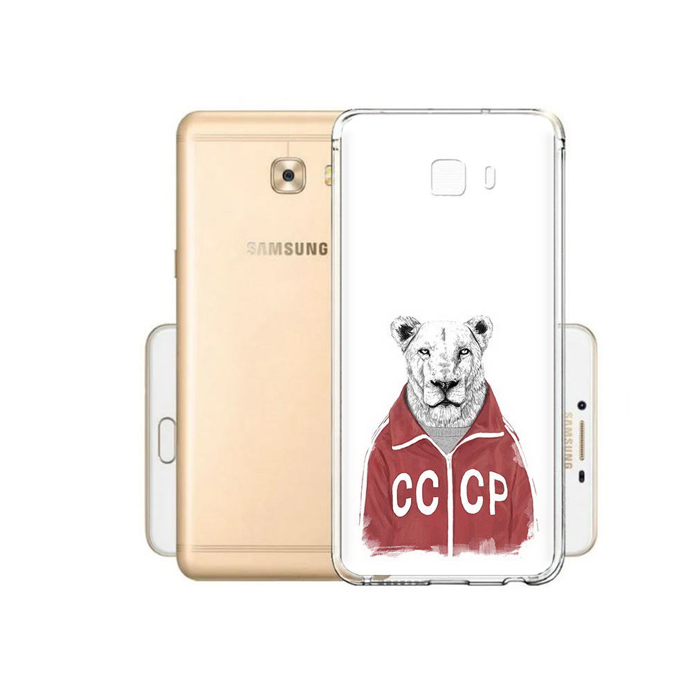 

Чехол MyPads Tocco для Samsung Galaxy C9 Pro львица ссср, Прозрачный, Tocco