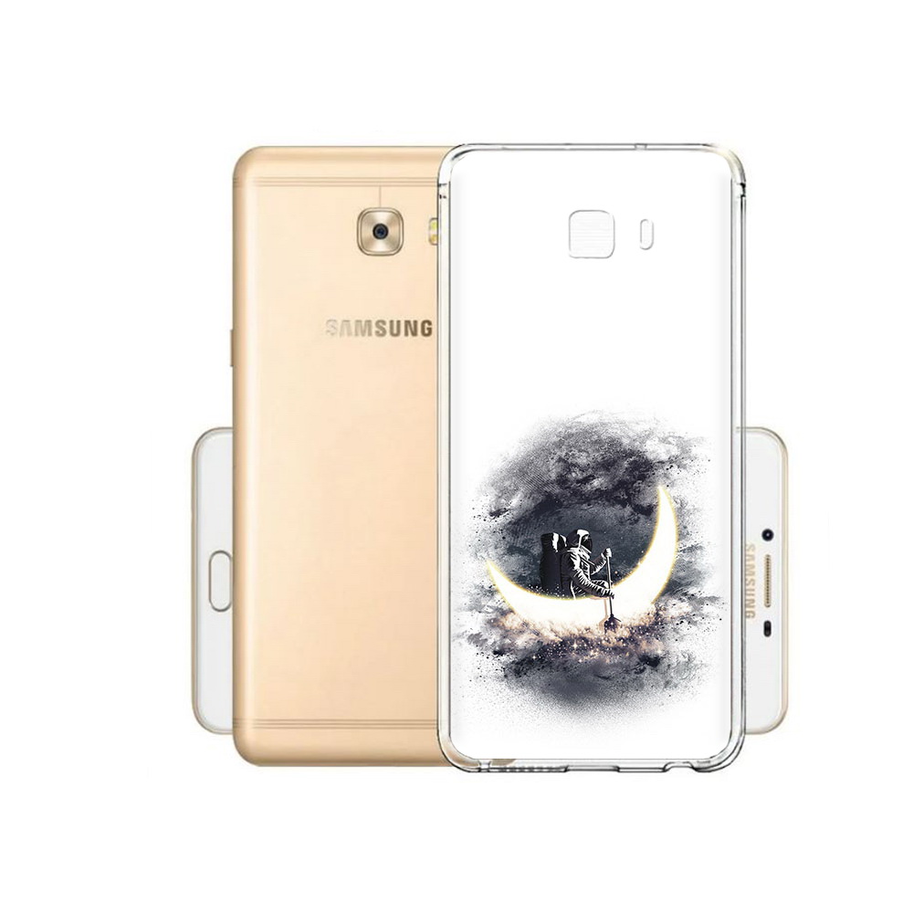 

Чехол MyPads Tocco для Samsung Galaxy C9 Pro лунный путешественник, Прозрачный, Tocco