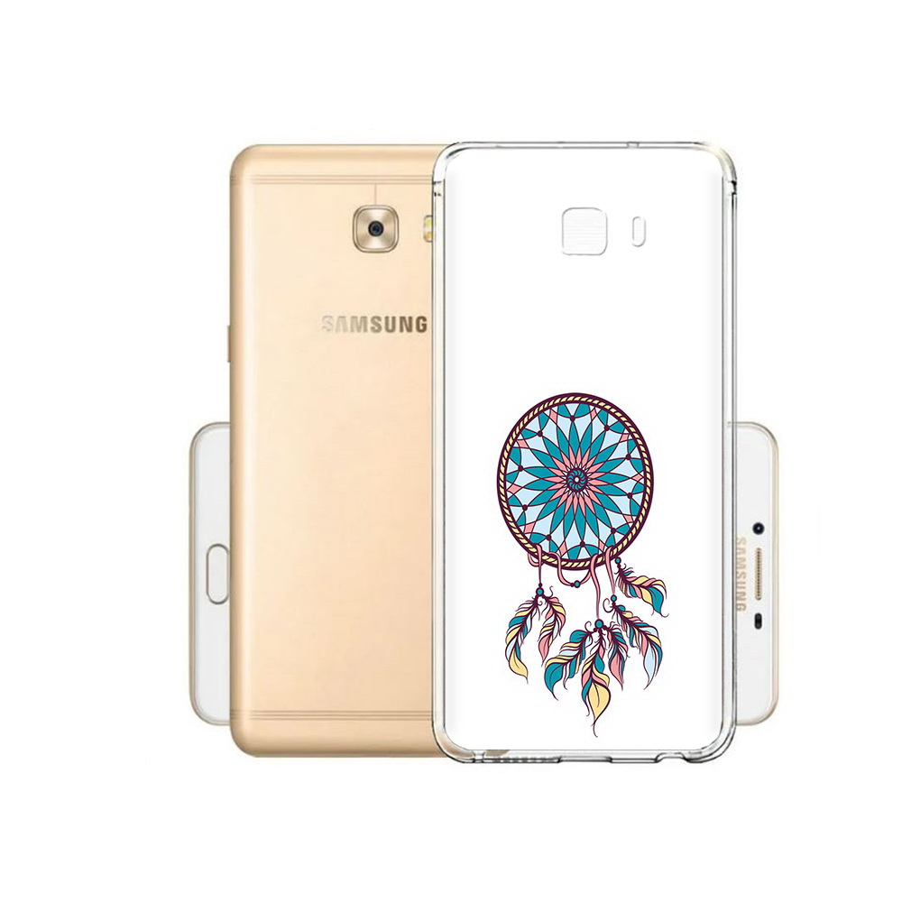 

Чехол MyPads Tocco для Samsung Galaxy C9 Pro ловец снов синий, Прозрачный, Tocco