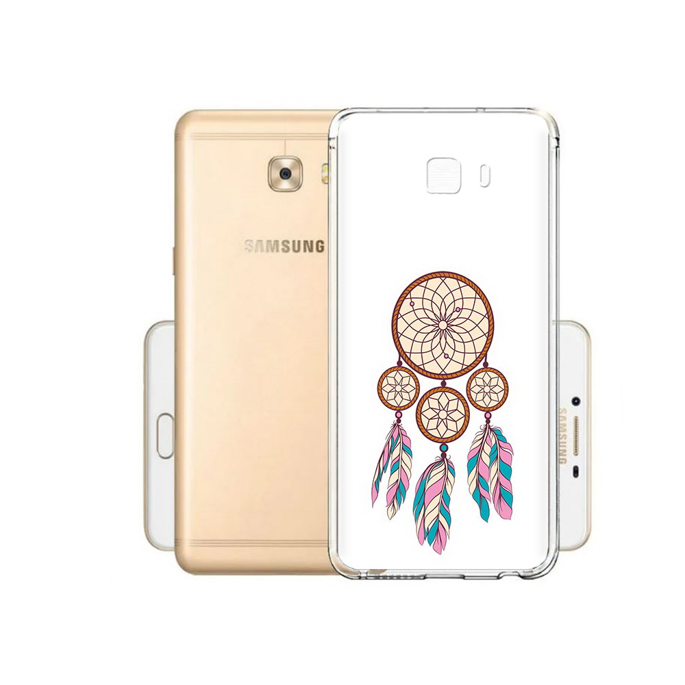 

Чехол MyPads Tocco для Samsung Galaxy C9 Pro ловец снов бежевый, Прозрачный, Tocco