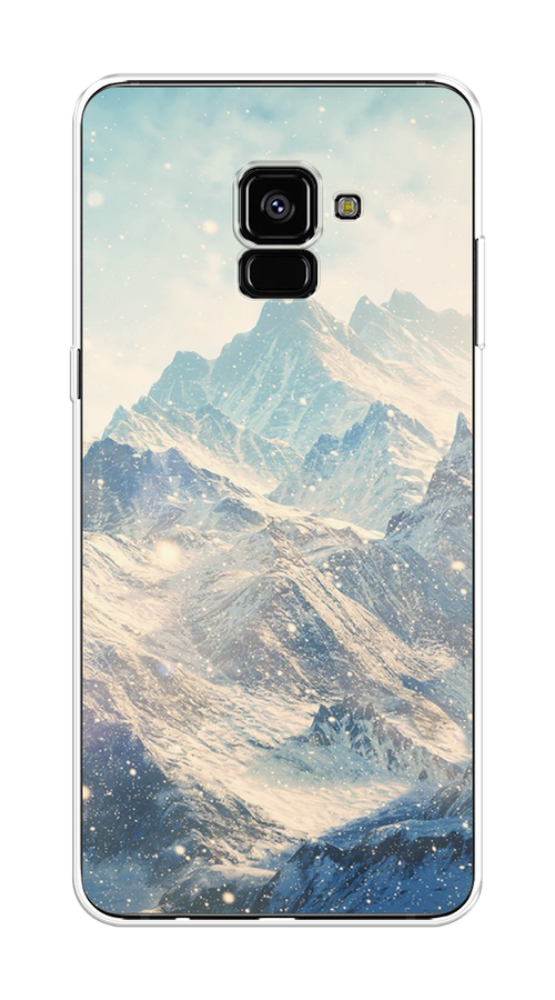 

Чехол Awog на Samsung Galaxy A8 + "Горы 4", Голубой, 25550-4