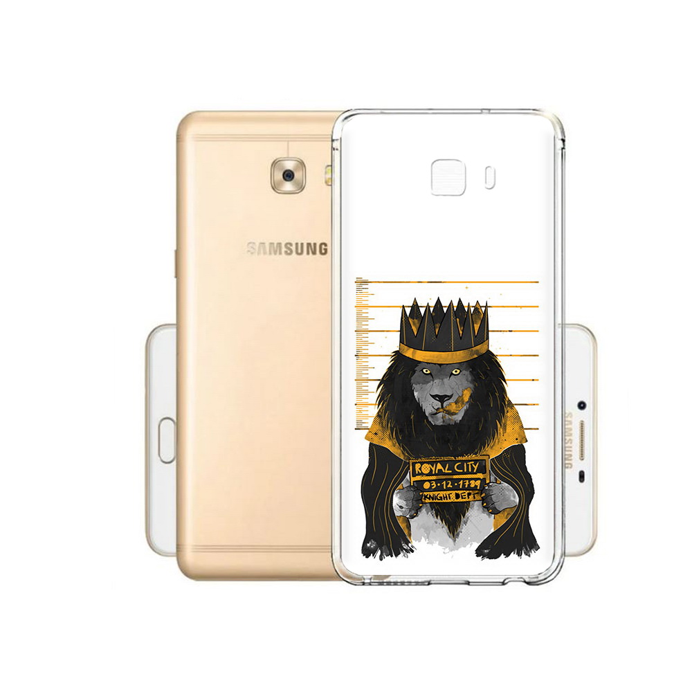 

Чехол MyPads Tocco для Samsung Galaxy C9 Pro лев в законе, Прозрачный, Tocco