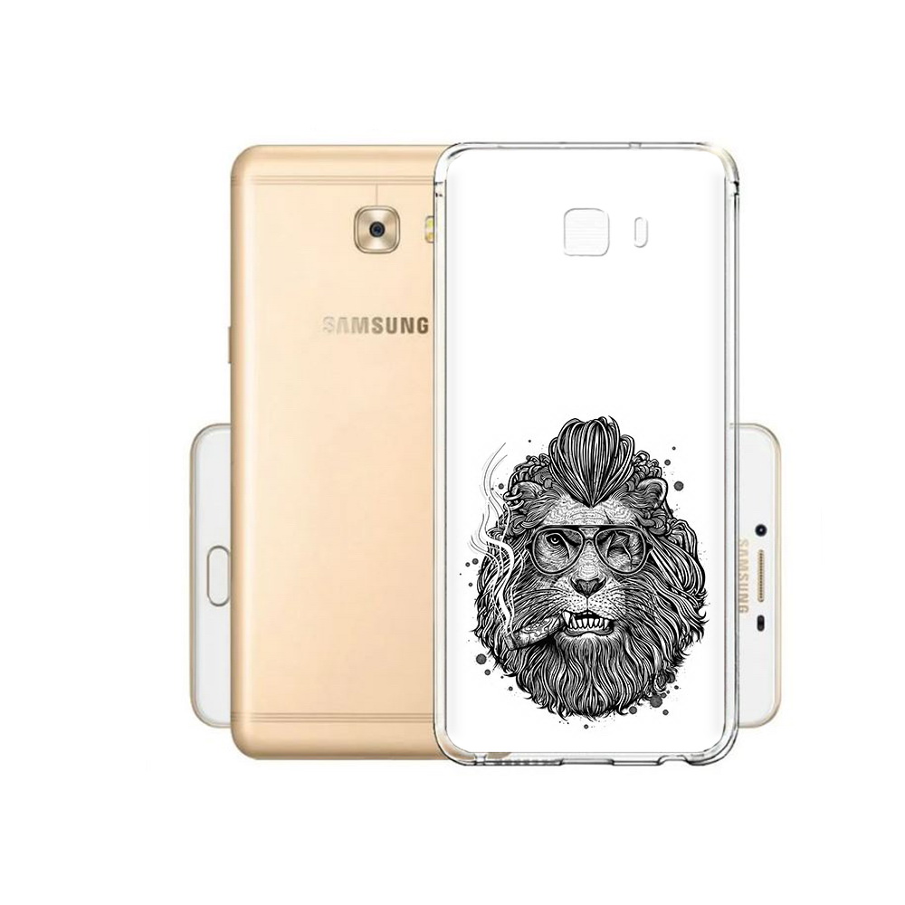 

Чехол MyPads Tocco для Samsung Galaxy C9 Pro курящий лев, Прозрачный, Tocco