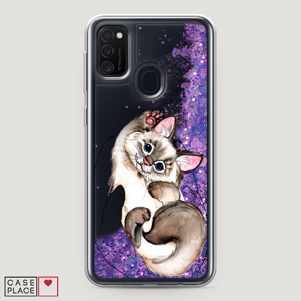

Чехол Awog на Samsung Galaxy M30s "Котенок в ладошках", Разноцветный, 29892-1