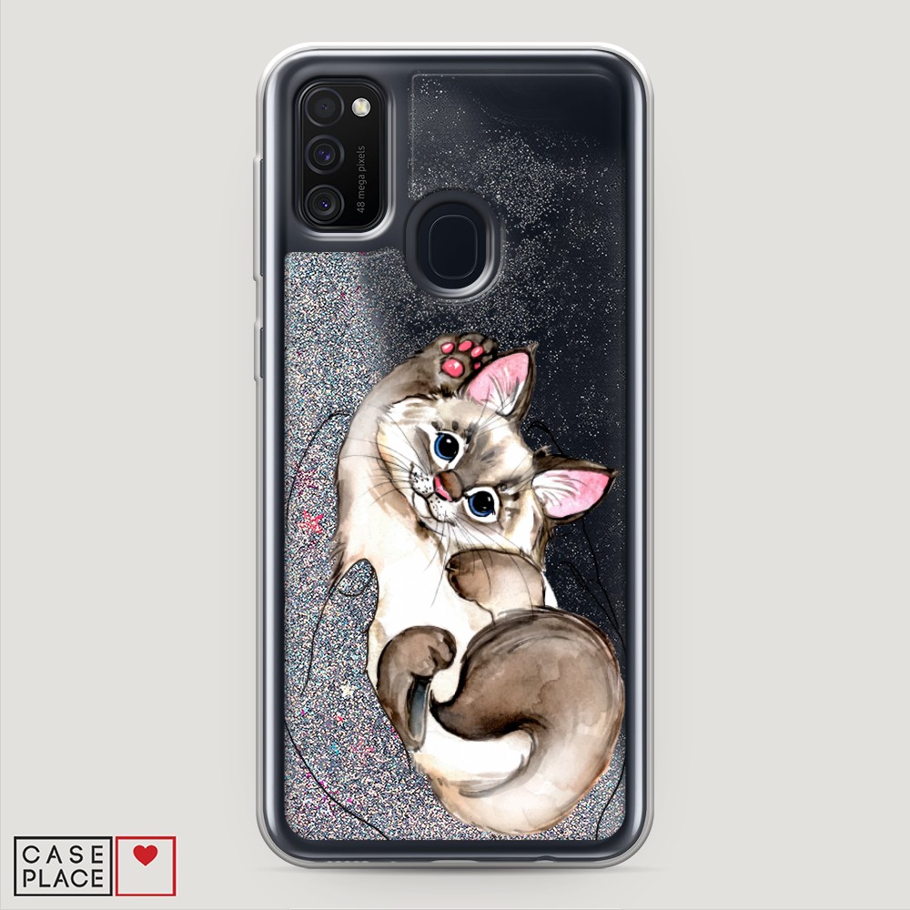 

Чехол Awog на Samsung Galaxy M30s "Котенок в ладошках", Разноцветный, 29891-1