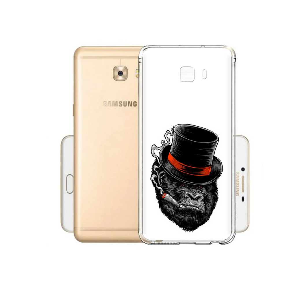 

Чехол MyPads Tocco для Samsung Galaxy C9 Pro дизайнерская горилла, Прозрачный, Tocco