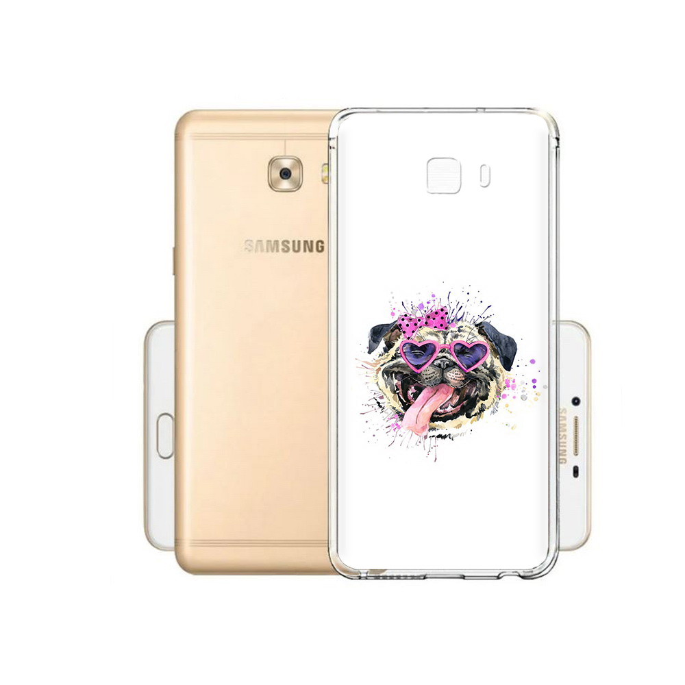 

Чехол MyPads Tocco для Samsung Galaxy C9 Pro Веселая собака, Прозрачный, Tocco