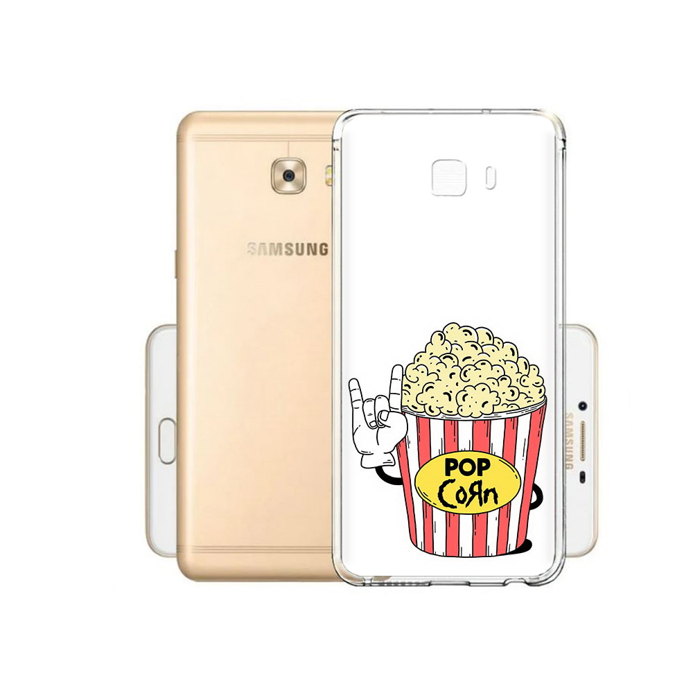 

Чехол MyPads Tocco для Samsung Galaxy C9 Pro крутой попкорн, Прозрачный, Tocco