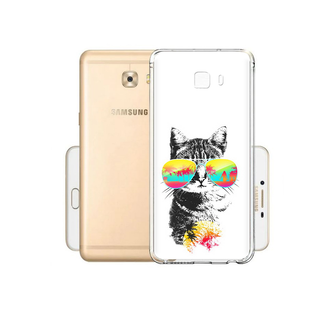 

Чехол MyPads Tocco для Samsung Galaxy C9 Pro крутой кот, Прозрачный, Tocco