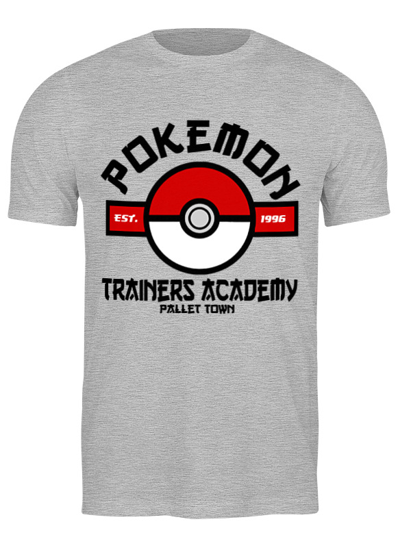 

Футболка мужская Printio Покемон (pokemon) серая 3XL, Покемон (pokemon)