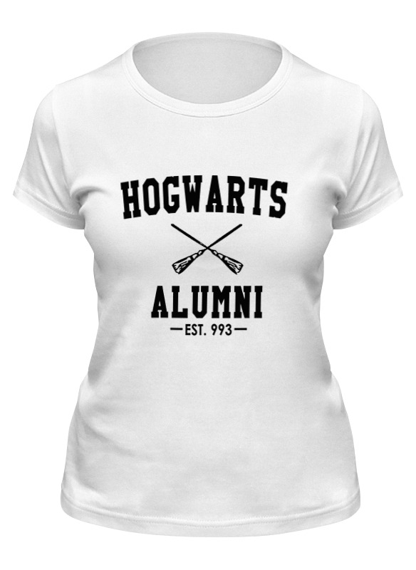 

Футболка женская Printio Hogwarts белая L, Hogwarts