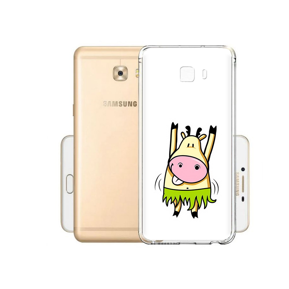 

Чехол MyPads Tocco для Samsung Galaxy C9 Pro Веселая корова, Прозрачный, Tocco