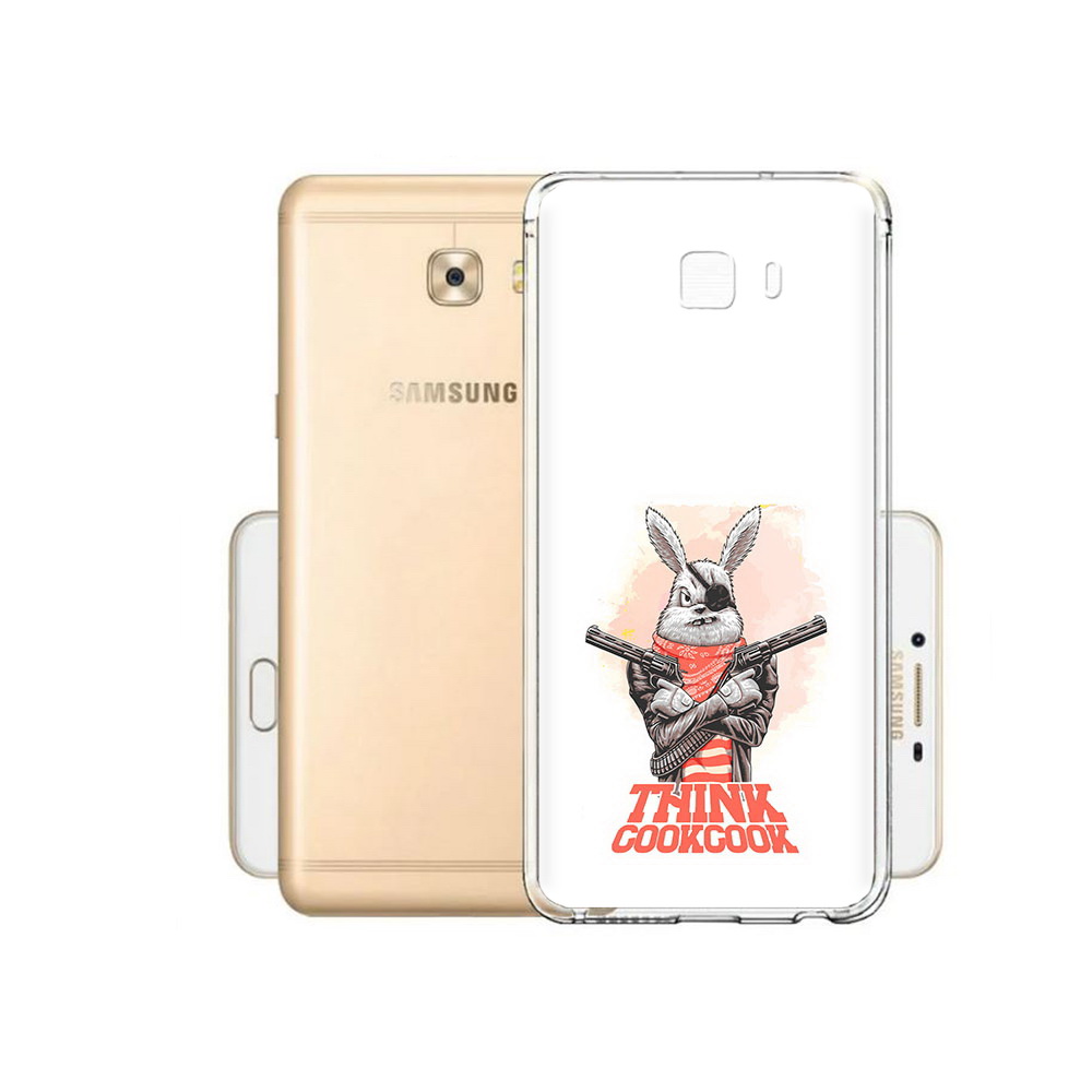 

Чехол MyPads Tocco для Samsung Galaxy C9 Pro кролик пират, Прозрачный, Tocco