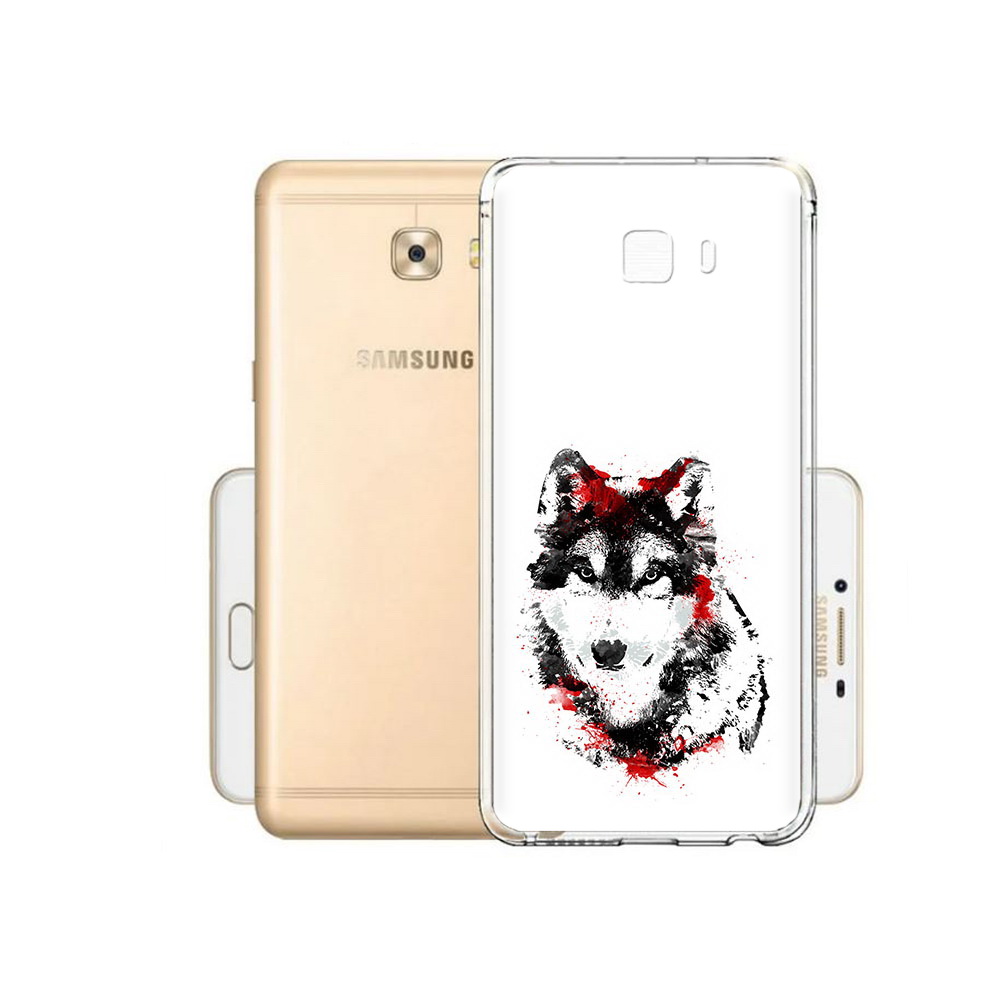 

Чехол MyPads Tocco для Samsung Galaxy C9 Pro кровавый волк, Прозрачный, Tocco