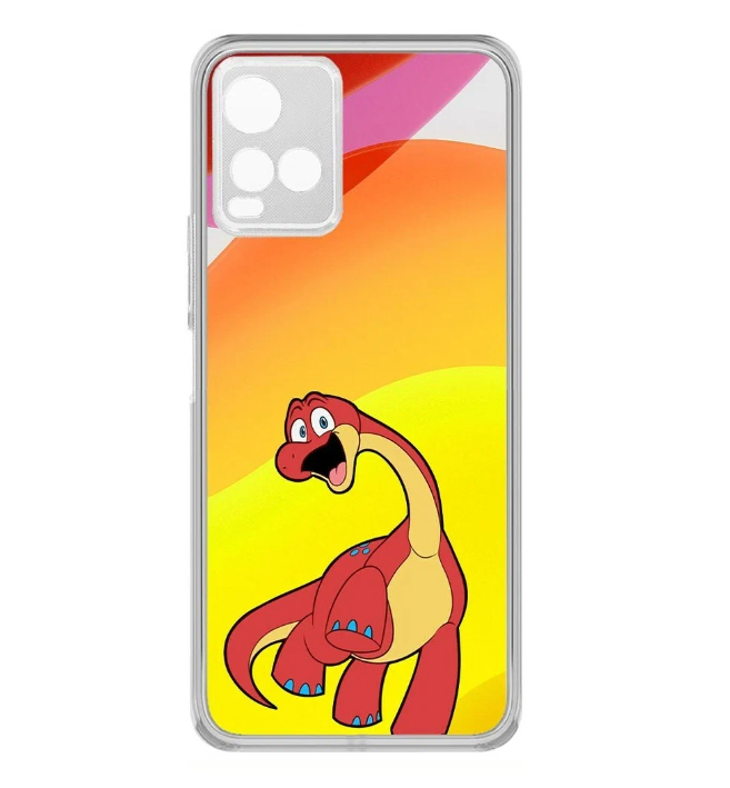 

Чехол-накладка Krutoff Clear Case Хаги Ваги - Брон для Vivo V21, Разноцветный