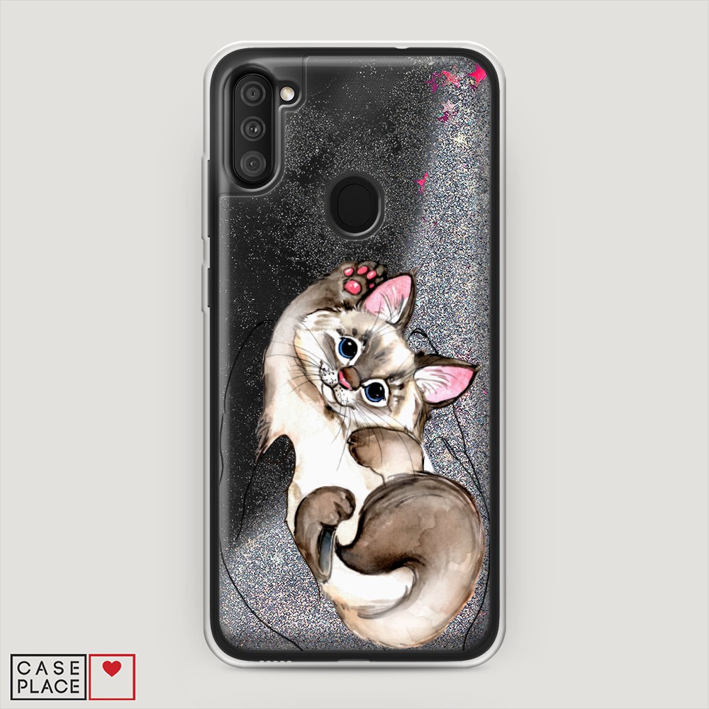 

Чехол Awog на Samsung Galaxy M11 / Самсунг M11 "Котенок в ладошках", Разноцветный, 2100691-1