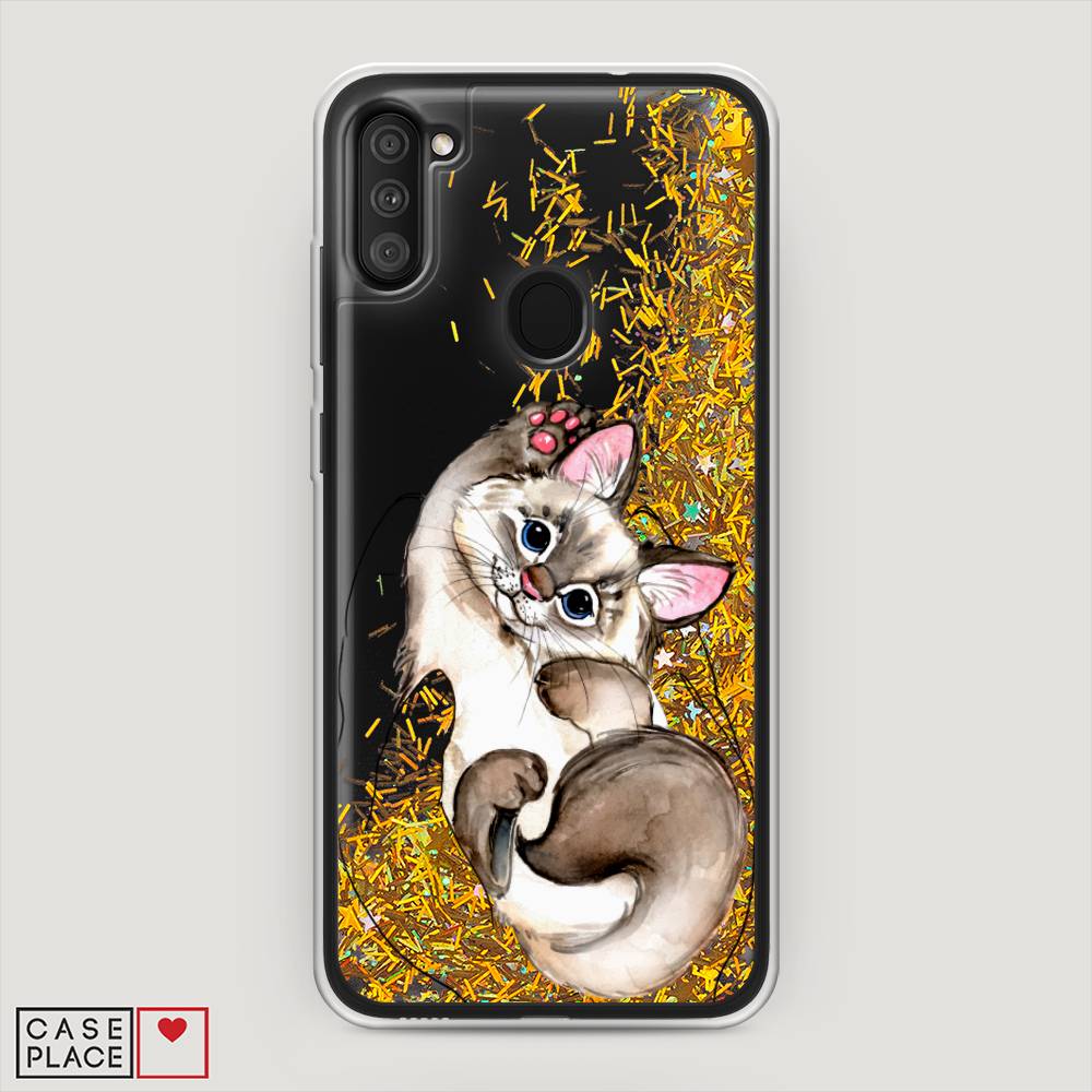 

Чехол Awog на Samsung Galaxy M11 / Самсунг M11 "Котенок в ладошках", Разноцветный, 2100690-1