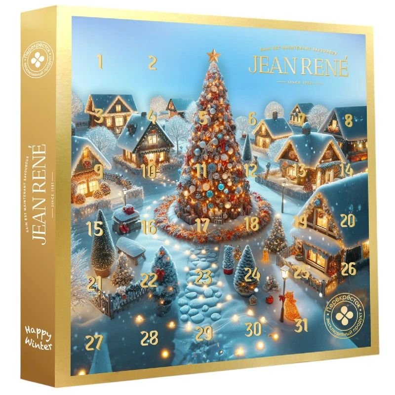 Сладкий подарочный набор Jean Rene Happy Winter Адвент-Календарь 185 г 1599₽