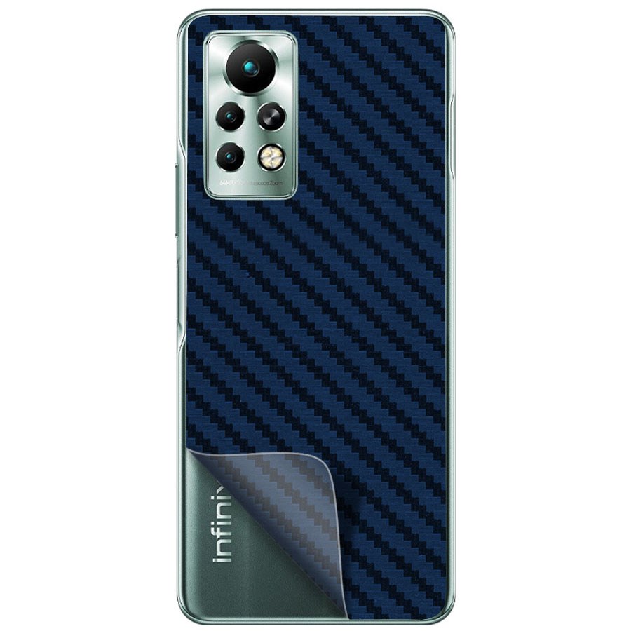 Пленка защитная гидрогелевая Krutoff для INFINIX Note 11 Pro задняя сторона (карбон синий)