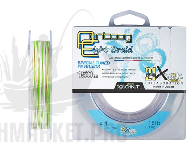 

Pontoon21 Леска плетеная (шнур) PONTOON21 EIGHT BRAID (P21-PEBD-60MC (150 м 0,33мм) )