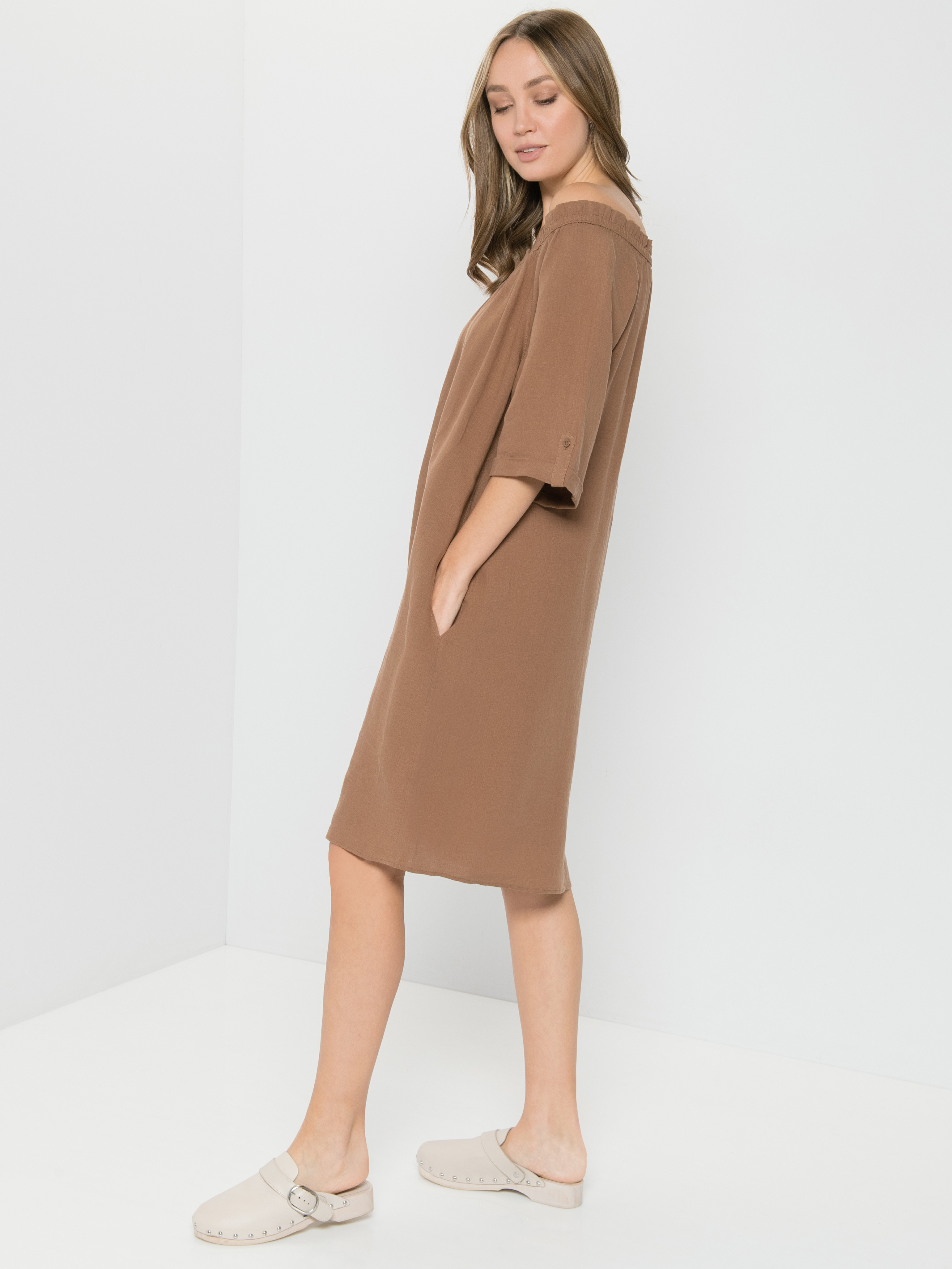 

Платье женское Gerry Weber 685011-66427-70486 коричневое 36, 685011-66427-70486