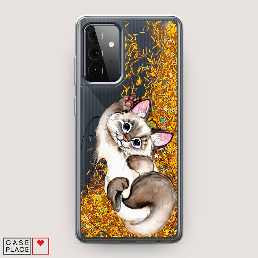 

Чехол Awog на Samsung Galaxy A72 / Самсунг A72 "Котенок в ладошках", Разноцветный, 2101990-1