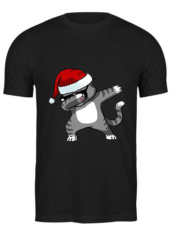 

Футболка мужская Printio Dabbing cat черная L, Черный, Dabbing cat