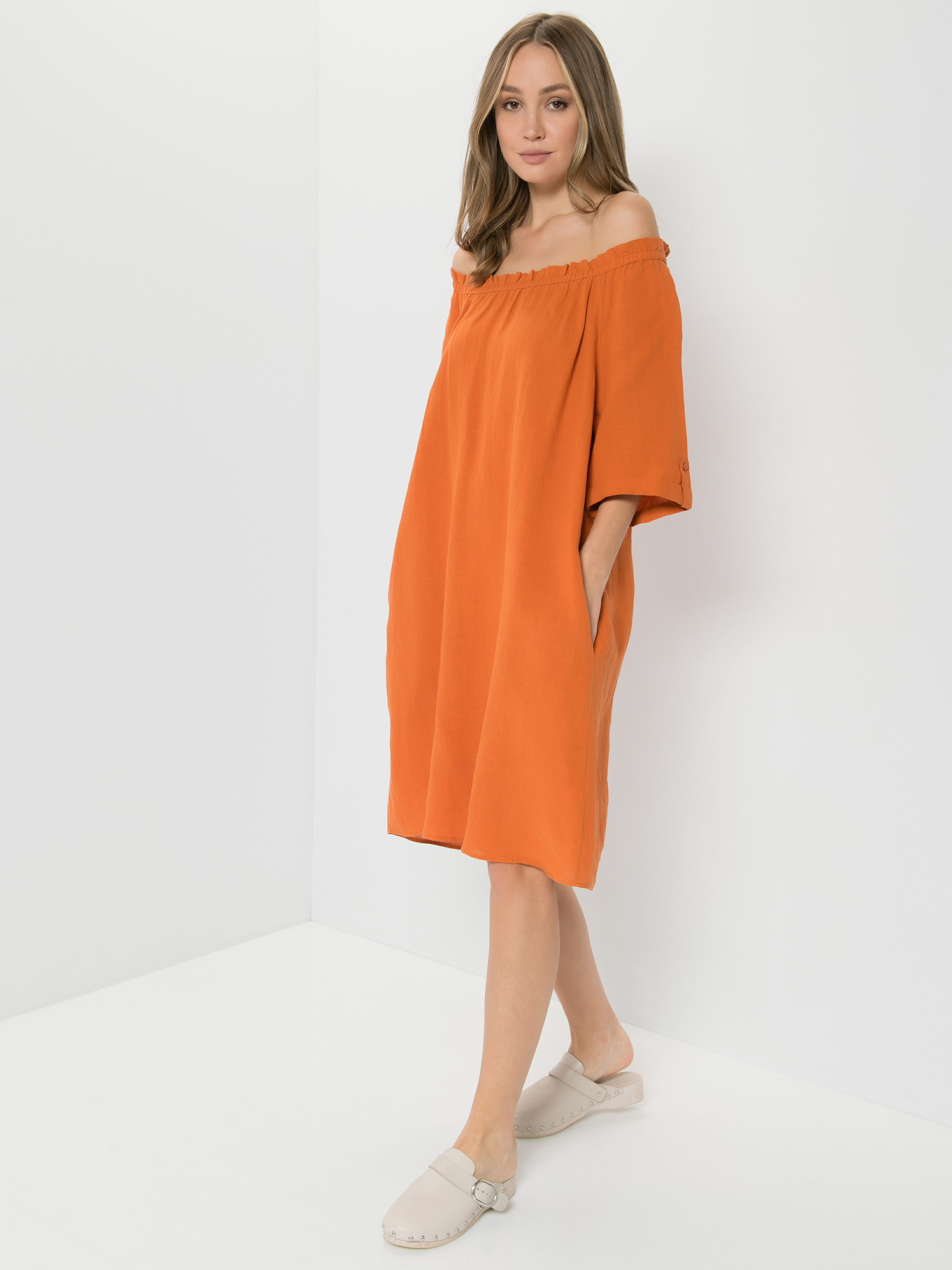 

Платье женское Gerry Weber 685011-66427-60694 оранжевое 48, 685011-66427-60694