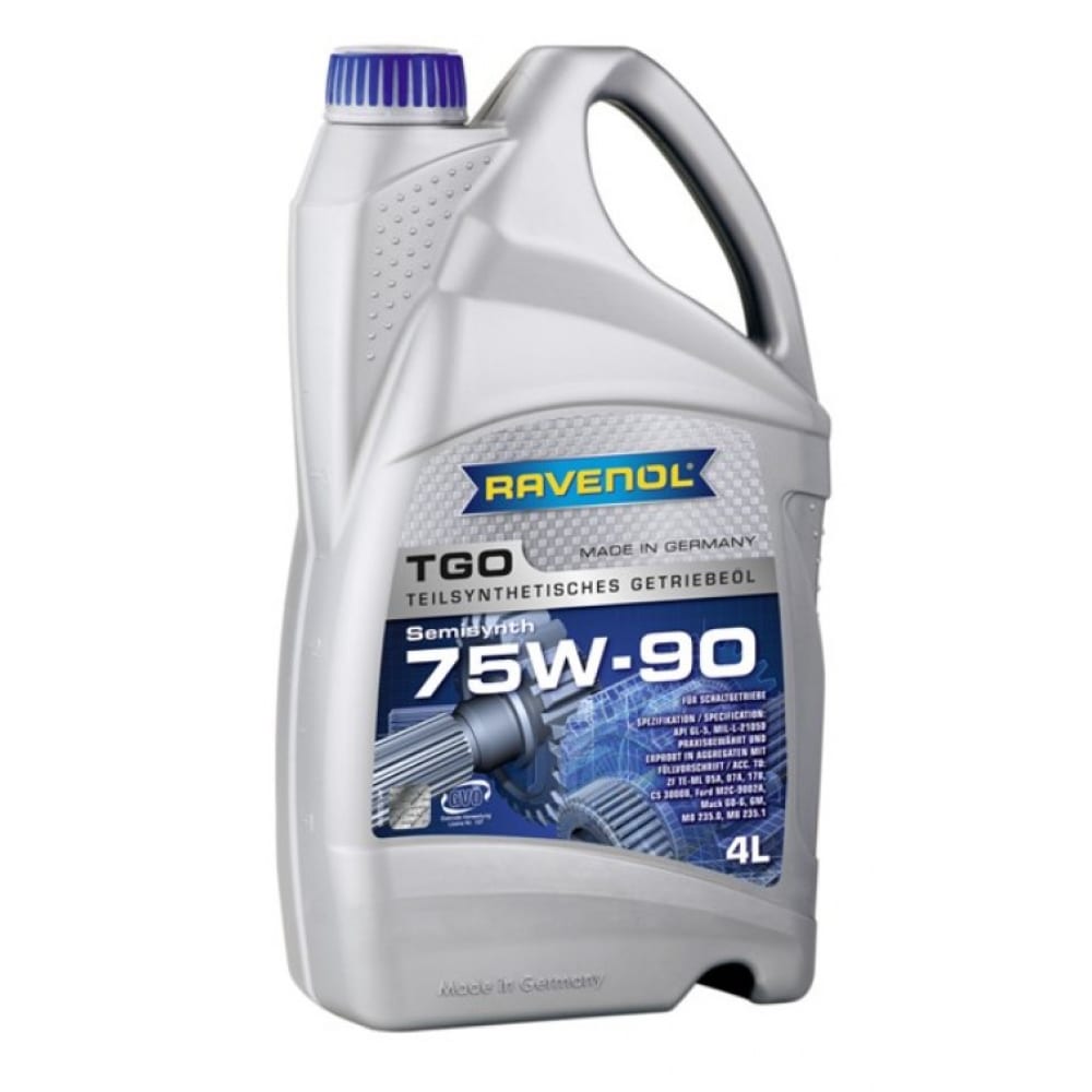 фото Трансмиссионное масло tgo 75w-90 gl-5 ( 4л) (второй номер 4014835734494) ravenol