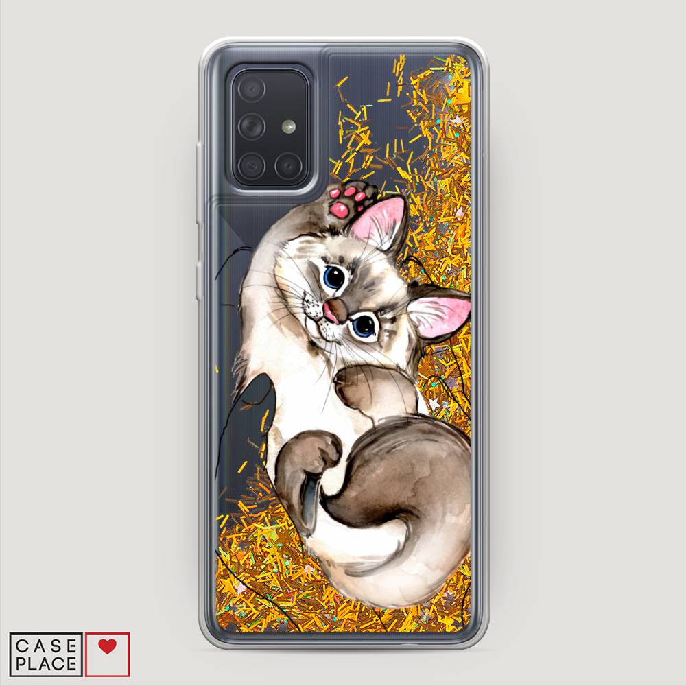 

Чехол Awog на Samsung Galaxy A71 4G "Котенок в ладошках", Разноцветный, 29090-1