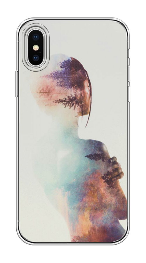 

Чехол на Apple iPhone X/XS "Девушка-лес", 11050-1