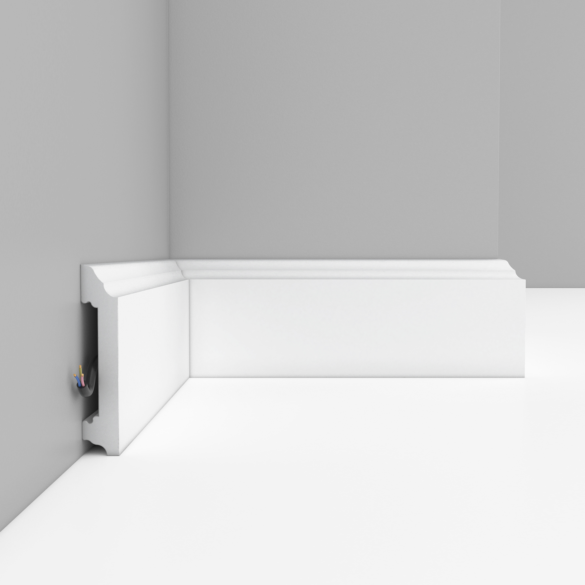 

Плинтус напольный Decomaster A025, 2000х15х70мм, под покраску, 15 штук, Белый, 15A025