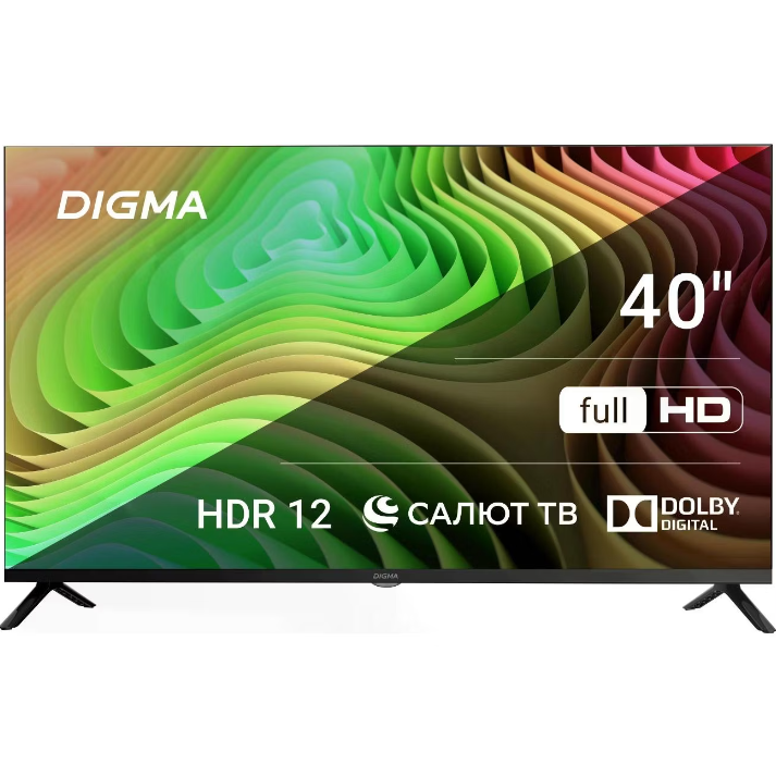 

Телевизор DIGMA DM-LED40SBB36, 40"(102 см), FHD, Черный, DM-LED40SBB36