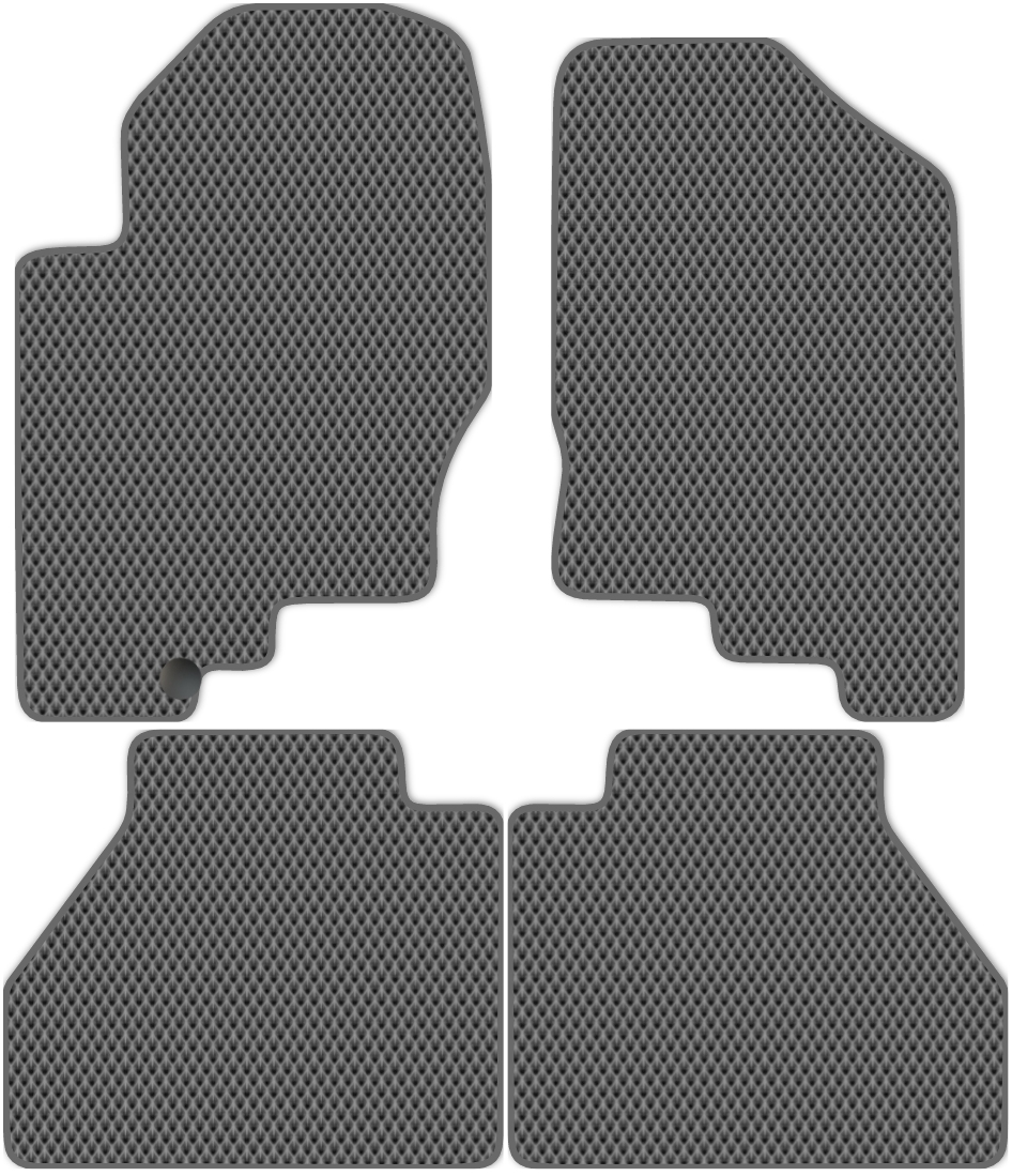 

Коврики ЭВА в салон для Nissan Navara c бардачком 2 2004 - 2010, 4 шт. серый, 3728-S4Y-H