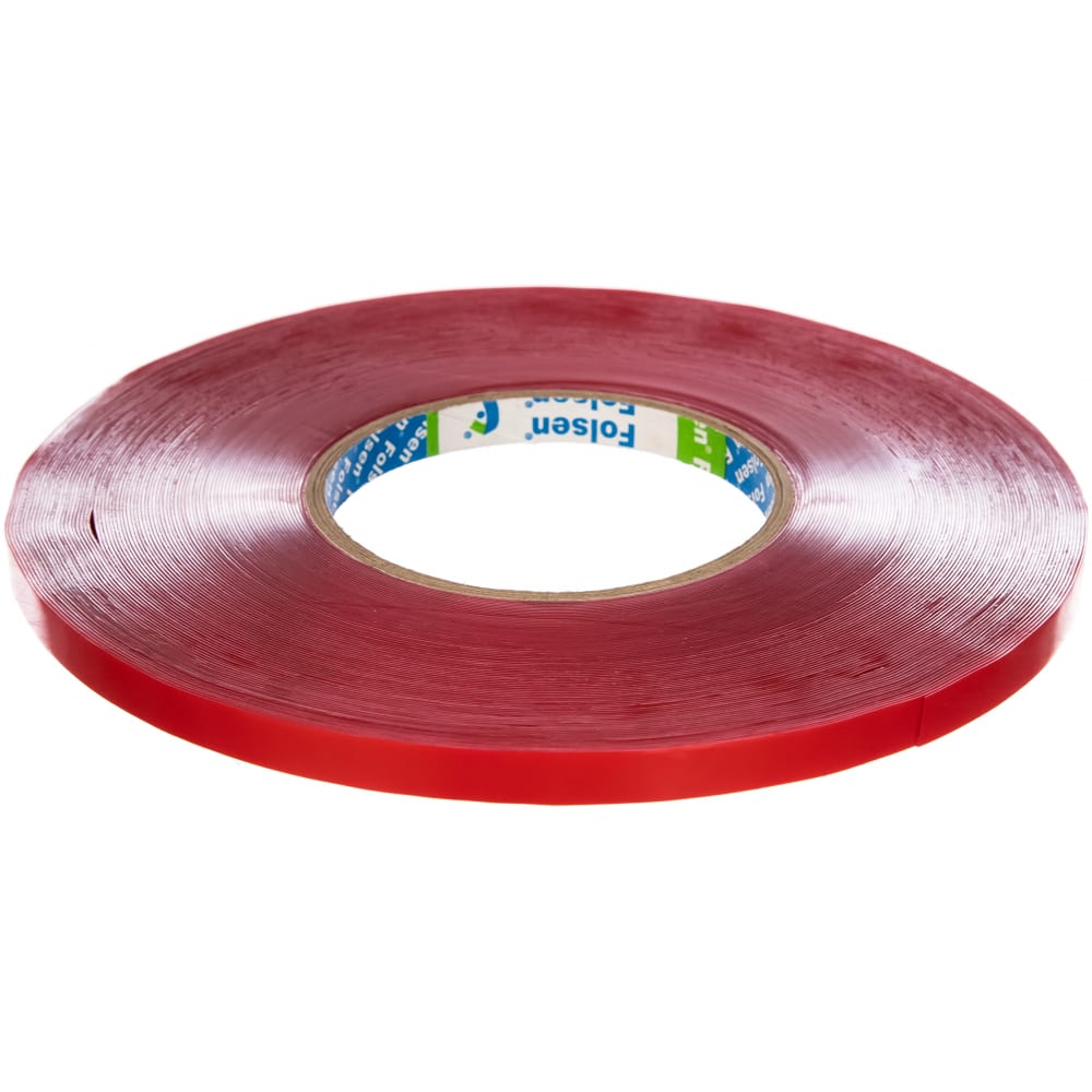 

Акриловая двусторонняя лента FOLSEN 9мм х 33м x 0,5мм, прозрачная 0732209