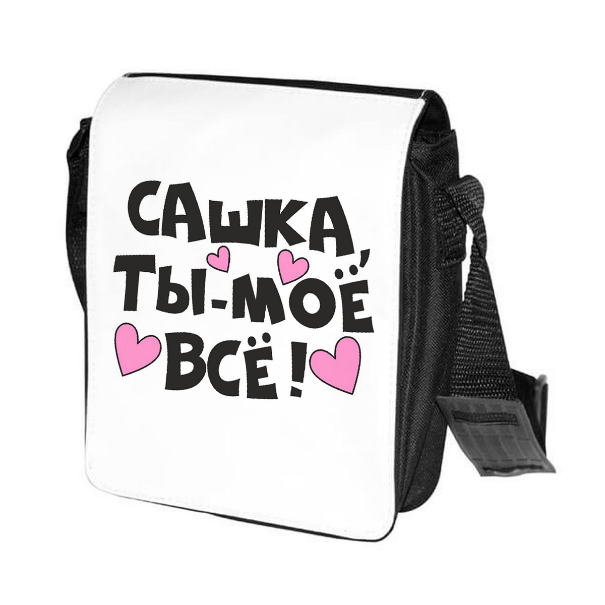 

Сумка унисекс CoolPodarok CN0114408 черно-белый, Черный;белый, CN0114408