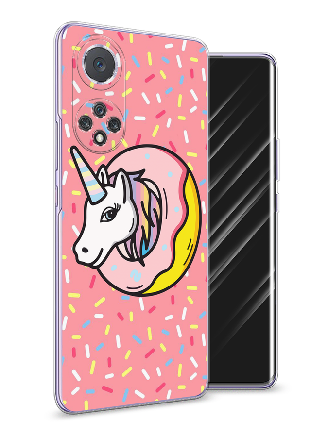 

Чехол Awog на Huawei Nova 9 "Единорог в пончике", Розовый;желтый;белый, 6106150-2