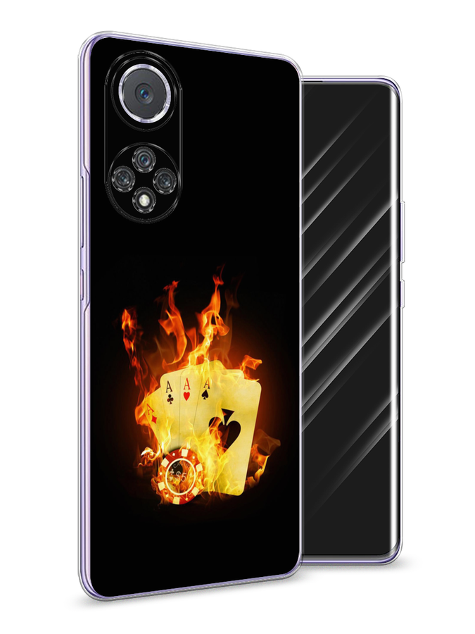 

Чехол Awog на Huawei Nova 9 "Горящие карты", Черный;оранжевый, 6106150-9