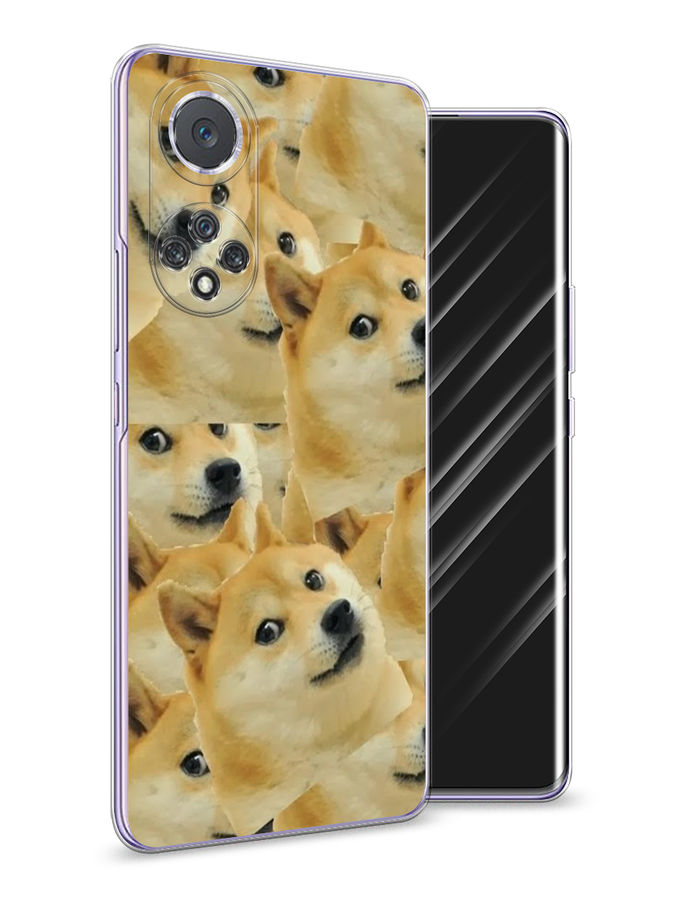 

Чехол Awog на Huawei Nova 9 "Собака-подозревака фон", Желтый;черный, 6106150-9