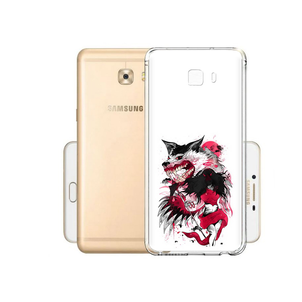 

Чехол MyPads Tocco для Samsung Galaxy C9 Pro красная шапочка, Прозрачный, Tocco