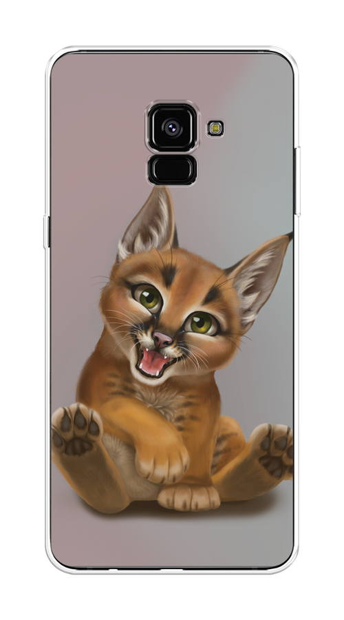 

Чехол Awog на Samsung Galaxy A8 + "Малыш рыси", Оранжевый;серый, 25550-1