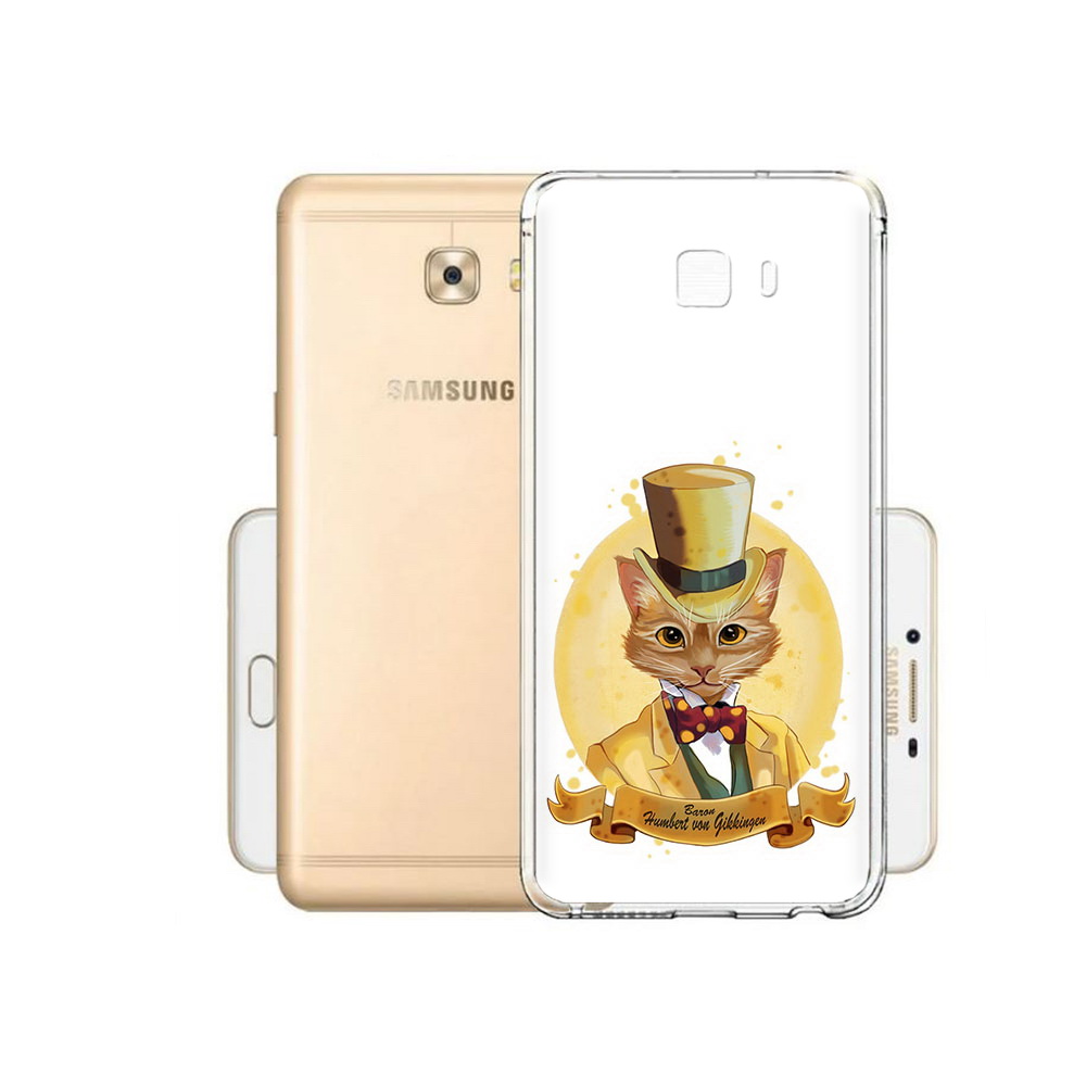 

Чехол MyPads Tocco для Samsung Galaxy C9 Pro кот юрист, Прозрачный, Tocco