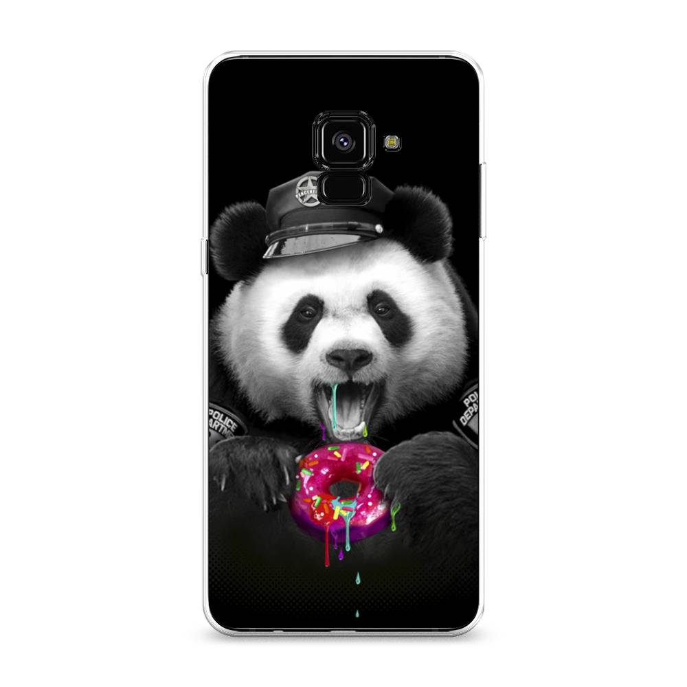 

Чехол Awog на Samsung Galaxy A8 + "Панда police", Черный;белый;розовый, 25550-2