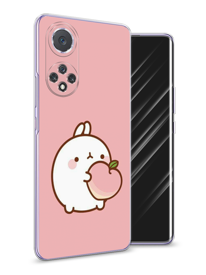 

Чехол Awog на Huawei Nova 9 "Кролик с персиком", Розовый;бежевый, 6106150-1
